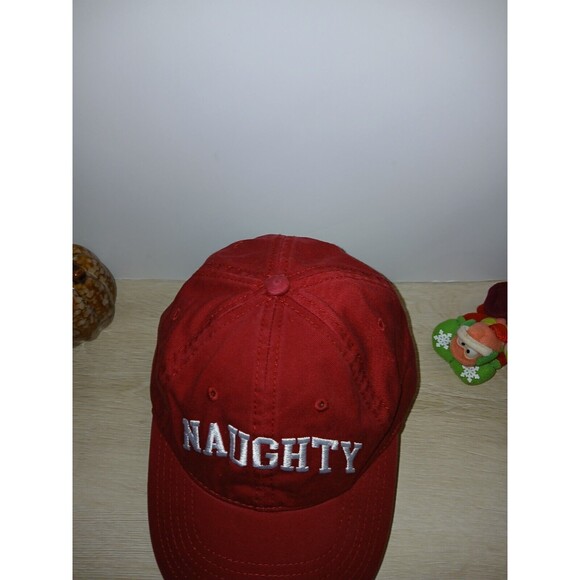 Mighty Fine By Mad Engine Naughty Hat Red Adjustable One Size Fits Most Cotton - Picture 11 of 15